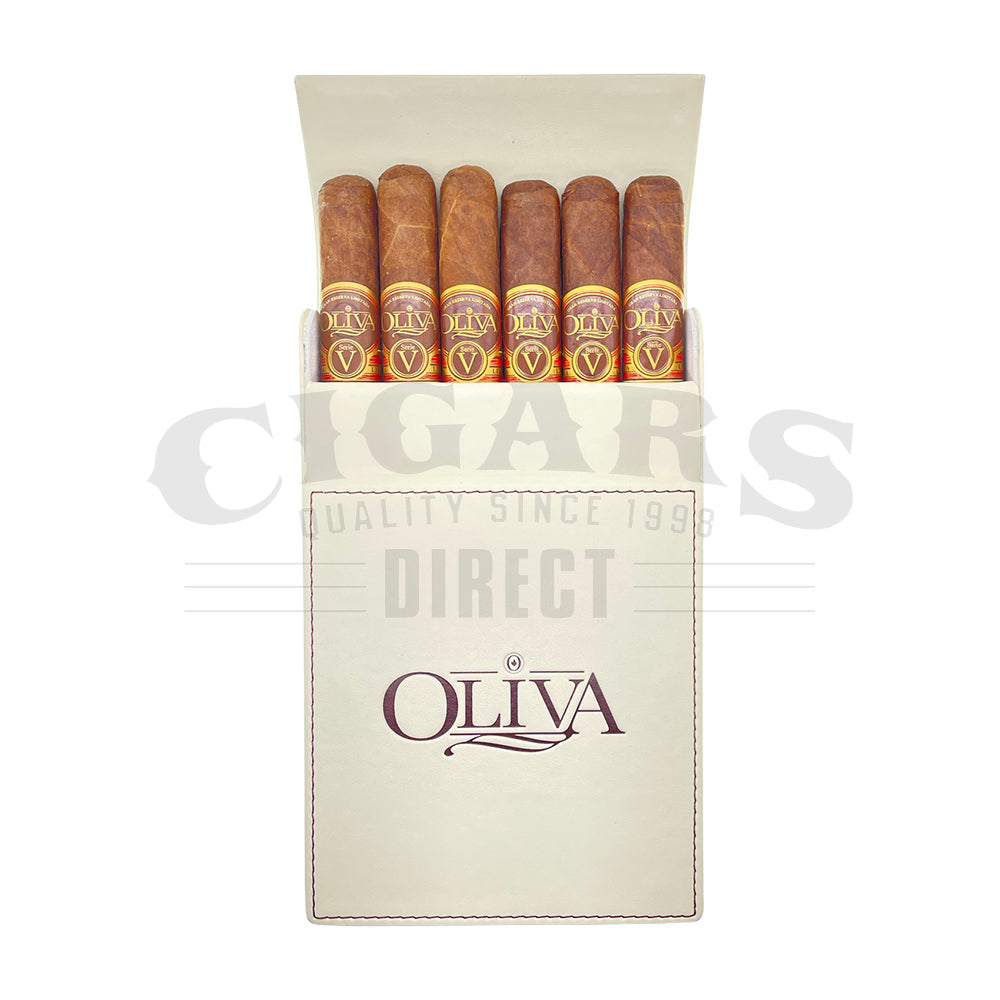 Oliva Leather Cigar Case 3-Finger