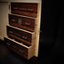 2024 OpusX Rare Black “The Best Is Yet To Come” Cabinet Humidor Macassar Drawers Open