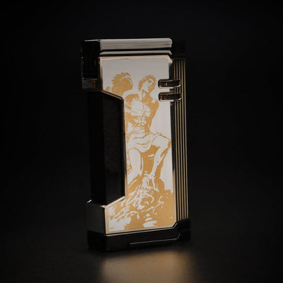 2024 LE God of Fire Never Back Down Magma X Lighter White Closed