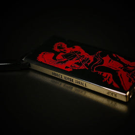 2024 LE God of Fire Never Back Down Retro Lighter Red Open Angled Side View