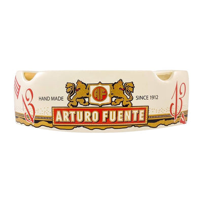 Arturo Fuente Journey Through Time White Ashtray Side View