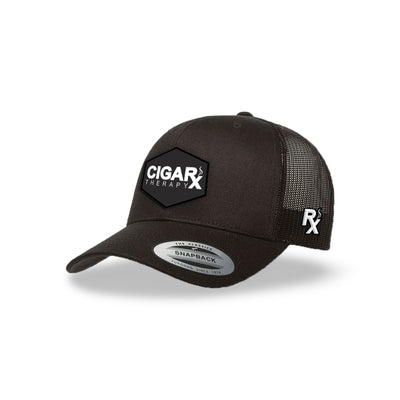 Black Curved Trucker with Black Classic Patch