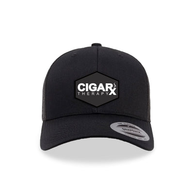 Black Curved Trucker with Black Classic Patch