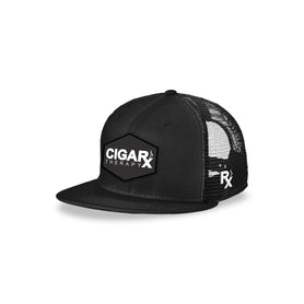 🎁 Black Flat Trucker with Black Classic Patch (100% off)