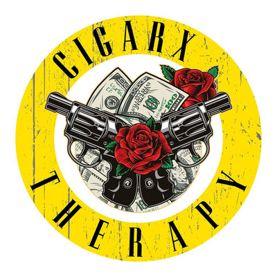 CIGARx Therapy Money Guns & Petals Crew Neck T-Shirt