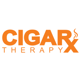 CIGARx Black w/ Orange Logo V-Neck T-Shirt