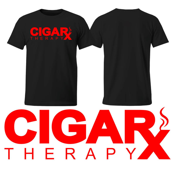 CIGARx Black w/ Red Logo Crew Neck T-Shirt