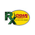 Blue Curved Trucker with Green Rx on Yellow Patch