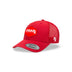 Red Curved Trucker with Red Classic Rogue Patch