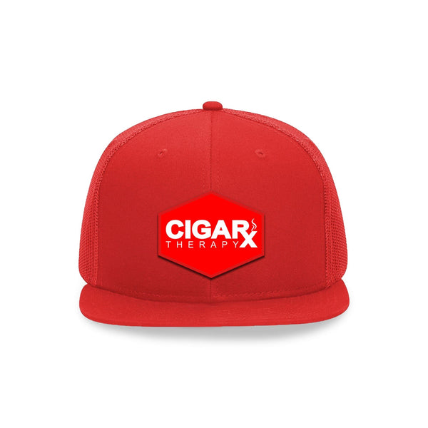 🎁 Red Flat Trucker with Red Classic Patch (100% off)