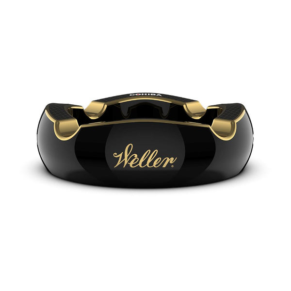 Cohiba Weller LE Black & Gold Ashtray Front View