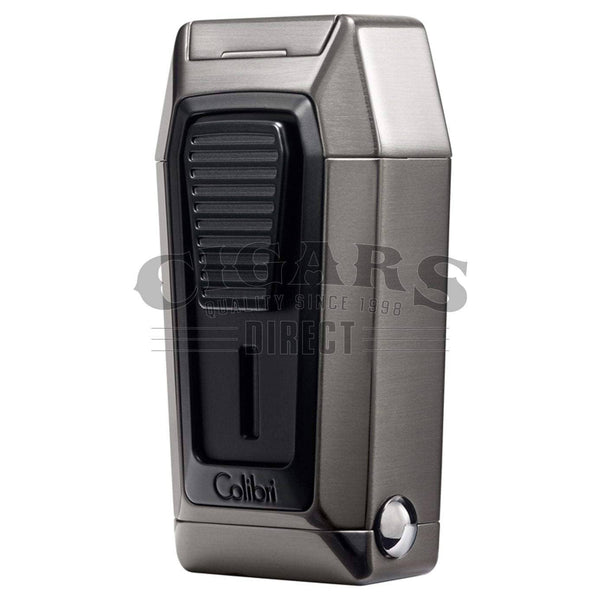 Gunmetal Colibri Quantum Lighter With V-Cutter Left Facing