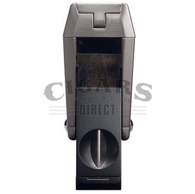 Gunmetal Colibri Quantum Lighter With V-Cutter Open