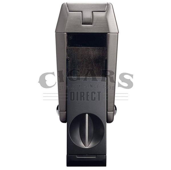 Gunmetal Colibri Quantum Lighter With V-Cutter Open