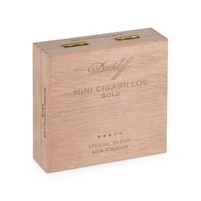 Davidoff Mini Cigarillos Gold Box of 50 Closed