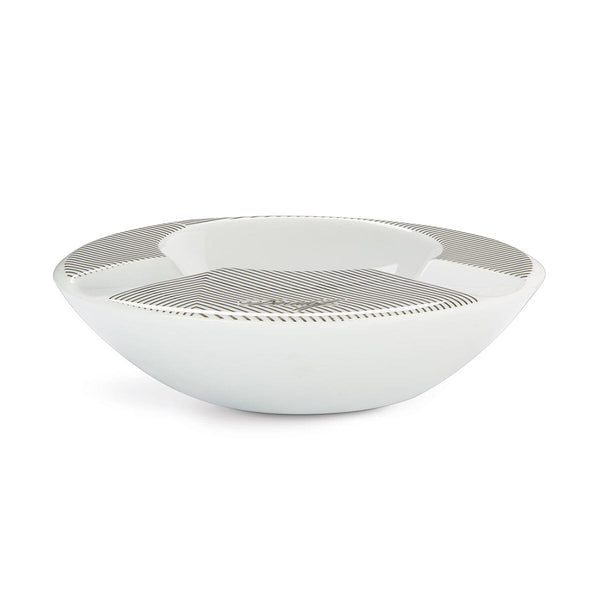 Davidoff Porcelain Round Ashtray 2 Cigar Side View