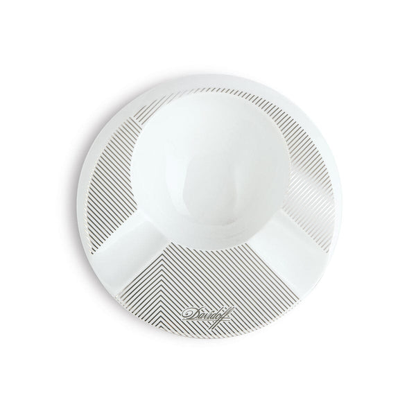 Davidoff Porcelain Round Ashtray 2 Cigar Top View