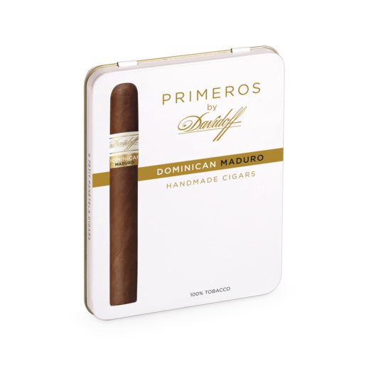 Davidoff Primeros Dominican Maduro Petit Panetela Tin of 6 Closed