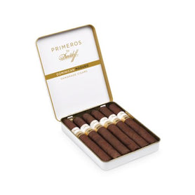 Davidoff Primeros Dominican Maduro Petit Panetela Tin of 6 Open