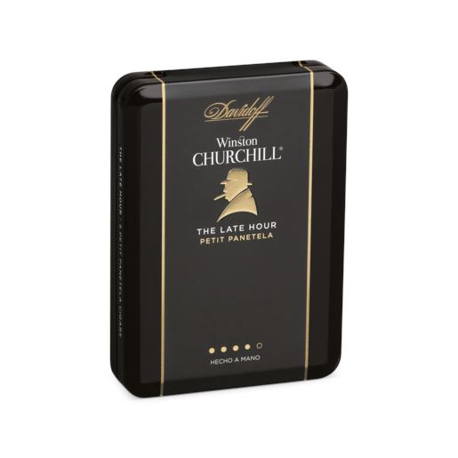 Davidoff Winston Churchill Late Hour Petit Panetela Tin of 5 Closed