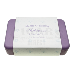 La Aroma de Cuba Noblesse 4-Cigar + S.T. Dupont Lighter Gift Set Closed with Sleeve