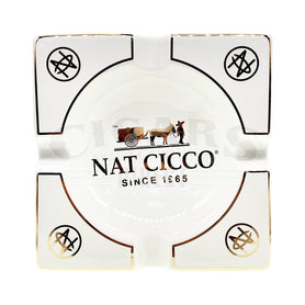 Nat Cicco White Ceramic Ashtray Top View