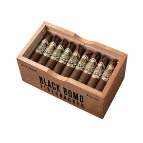 Black Bomb Firecracker Short Robusto Open Box