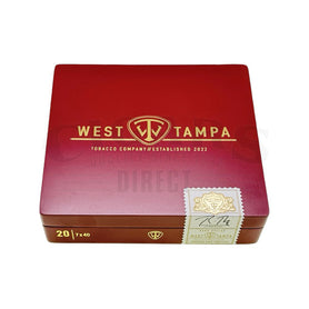 West Tampa Tobacco Red Lancero Closed Box