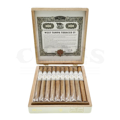 West Tampa Tobacco White Lancero Open Box