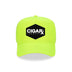 Yellow Curved Trucker with Black Classic Patch Front 